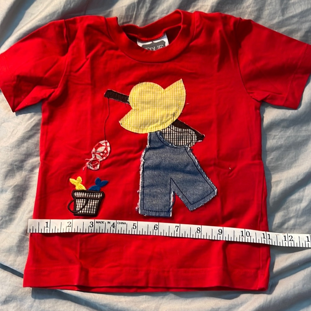 Raggedy Stitch Fishing Short Sleeve Tee 18 mo.